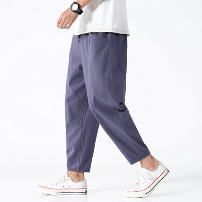 Pantalon décontracté style Harlan pour homme, coupe ample tendance, idéal pour loisirs et streetwear