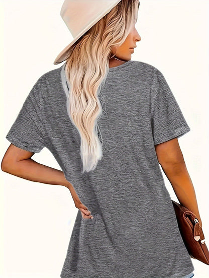 T-shirt graphique femme style rebelle avec motif âne et inscription humoristique