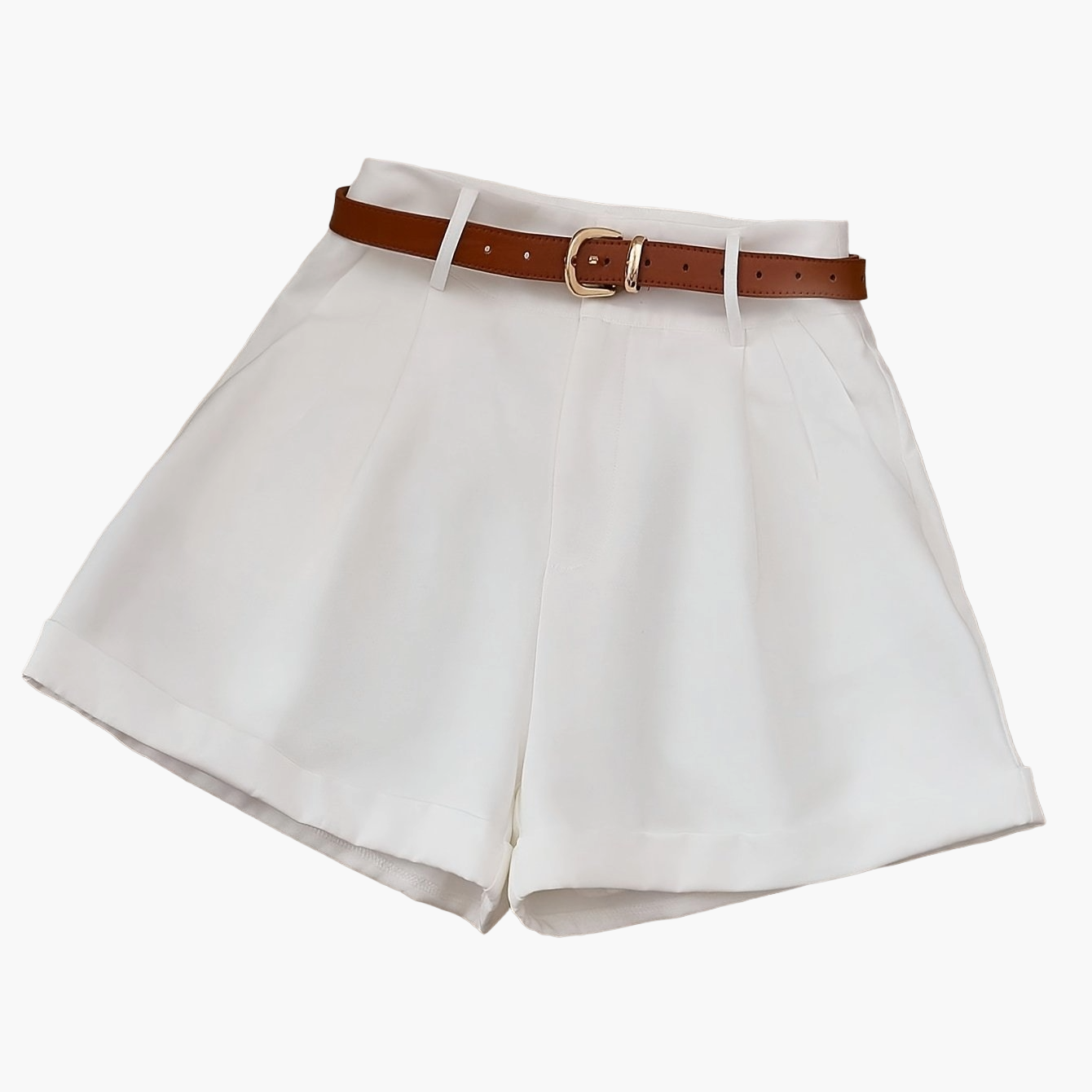 Short élégant pour femme avec ceinture – Style chic et polyvalent pour été