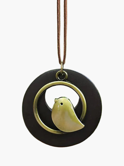 Ronde Hanger Ketting Retro Stijl Uniseks voor Geschenk of Reis