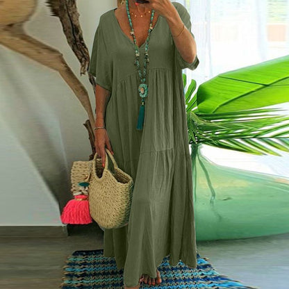 Julie – Vestido Amplio Multicolor Talla Grande