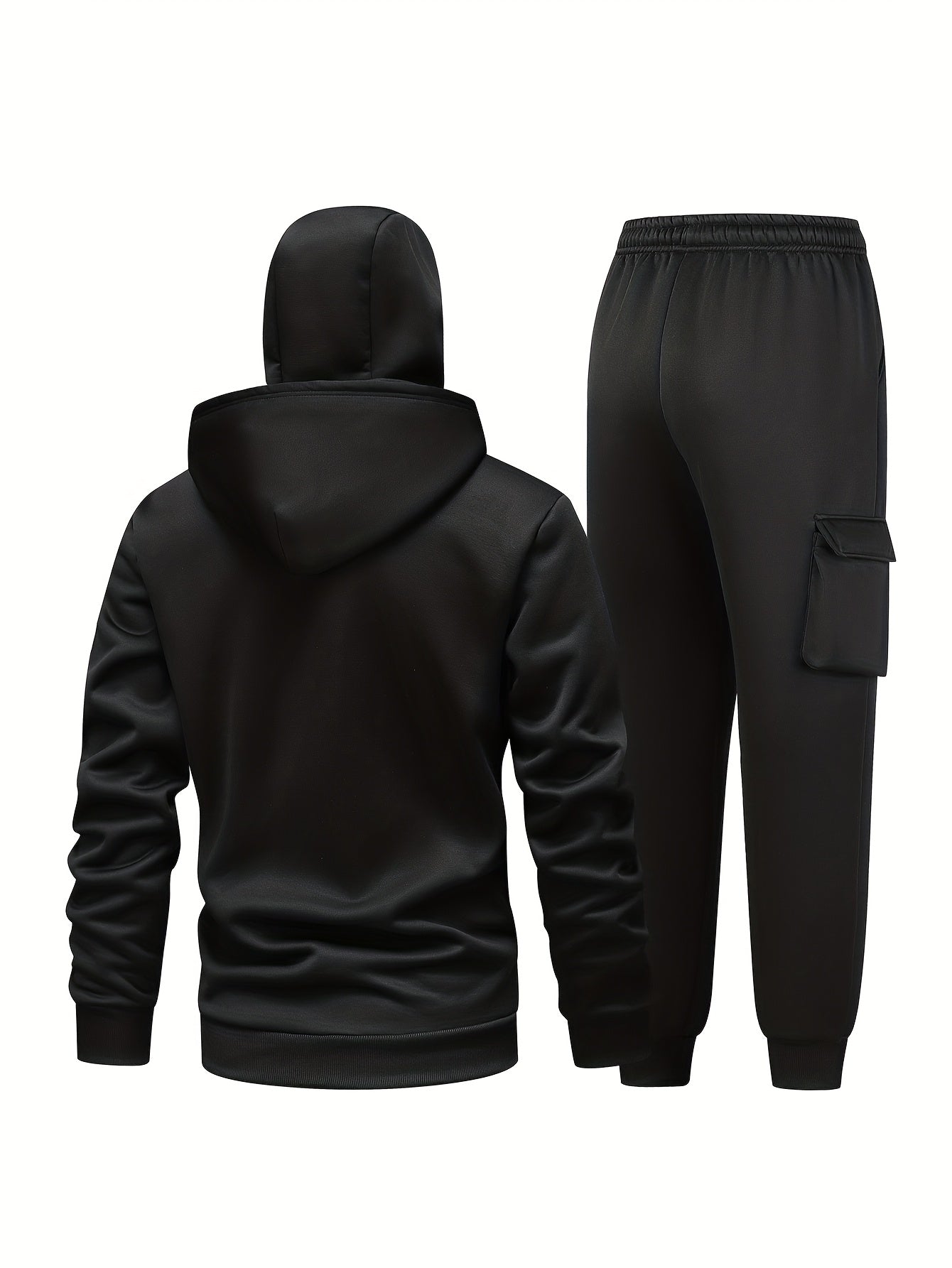 Ensemble survêtement cagoule homme avec motif araignée couleur unie