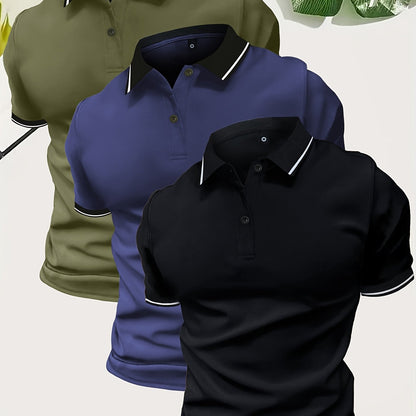 Polo casual pour homme style urbain – Élégance décontractée pour sorties et loisirs