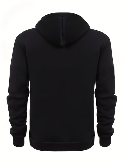 Ensemble Homme Survêtement Capuche et Pantalon Cargo Molletonné Uni