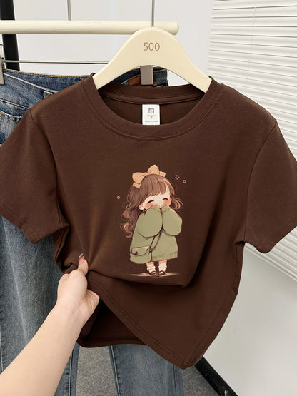 Pyjama d'été femme style mignon haut manches courtes et pantalon à carreaux