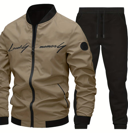 Avslappnad baseballjacka för herr – Urban stil och vardaglig elegans