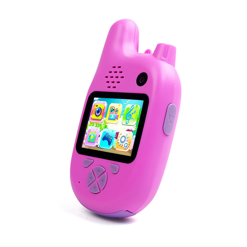 Sjovt digitalt kamera til børn med walkie-talkie funktioner og spil - Unisex