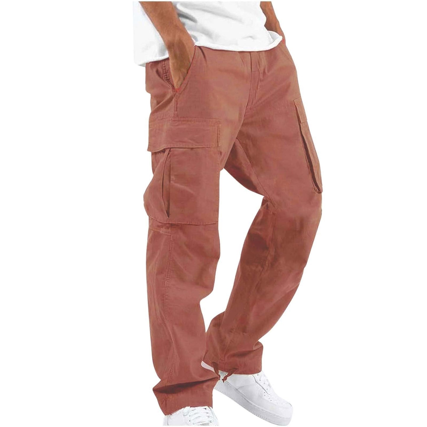 Pantalon cargo homme coupe droite style urbain et fonctionnel