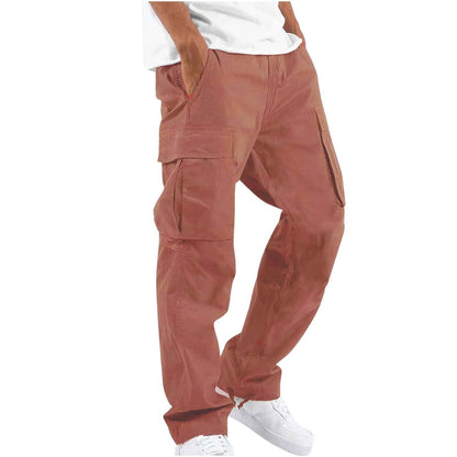 Pantalon cargo homme coupe droite style urbain et fonctionnel