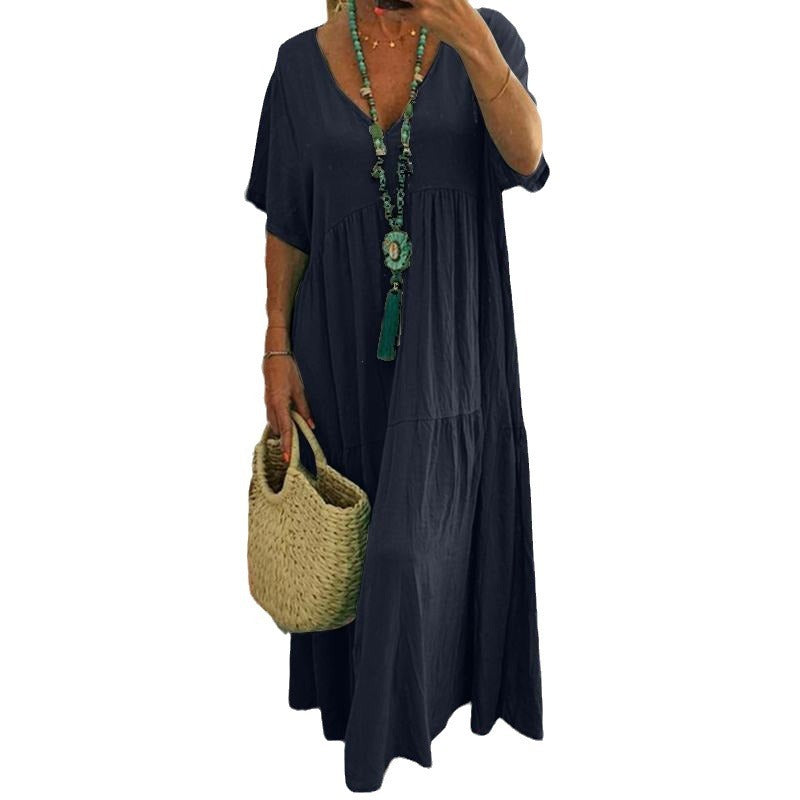 Julie – Vestido Amplio Multicolor Talla Grande