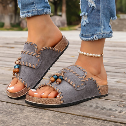 Sandales mules bohèmes pour femme style artisanal décontracté