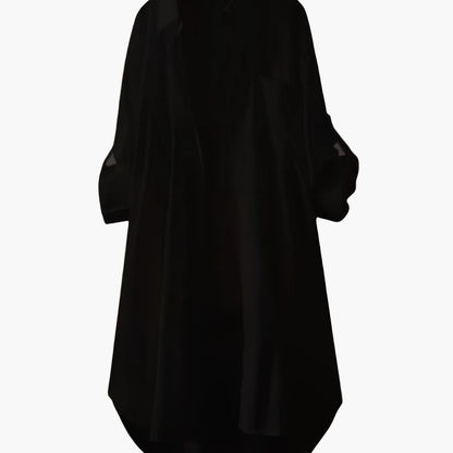 Langes Hemdblusenkleid im lässigen Stil für Damen, ideal für Frühling und Sommer  