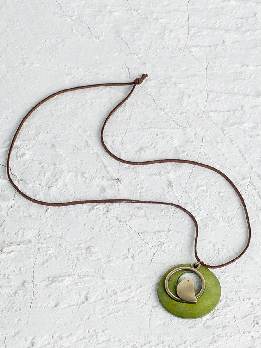 Ronde Hanger Ketting Retro Stijl Uniseks voor Geschenk of Reis