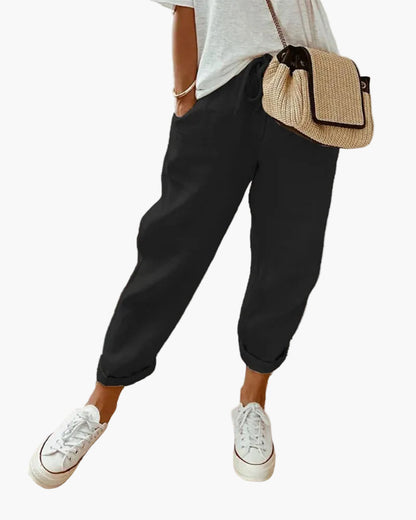 Pantalón informal estilo jogger para mujer – Aspecto urbano y cómodo, ideal para el verano