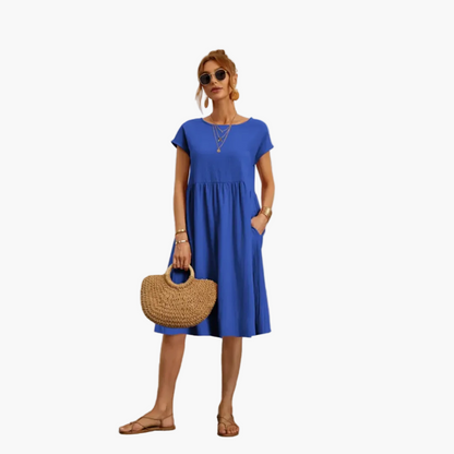 Robe d'été femme coupe ample style décontracté chic pour sorties et vacances