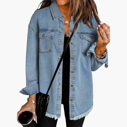 Legere Jeansjacke im urbanen Stil für Damen – Trendiger und vielseitiger Look