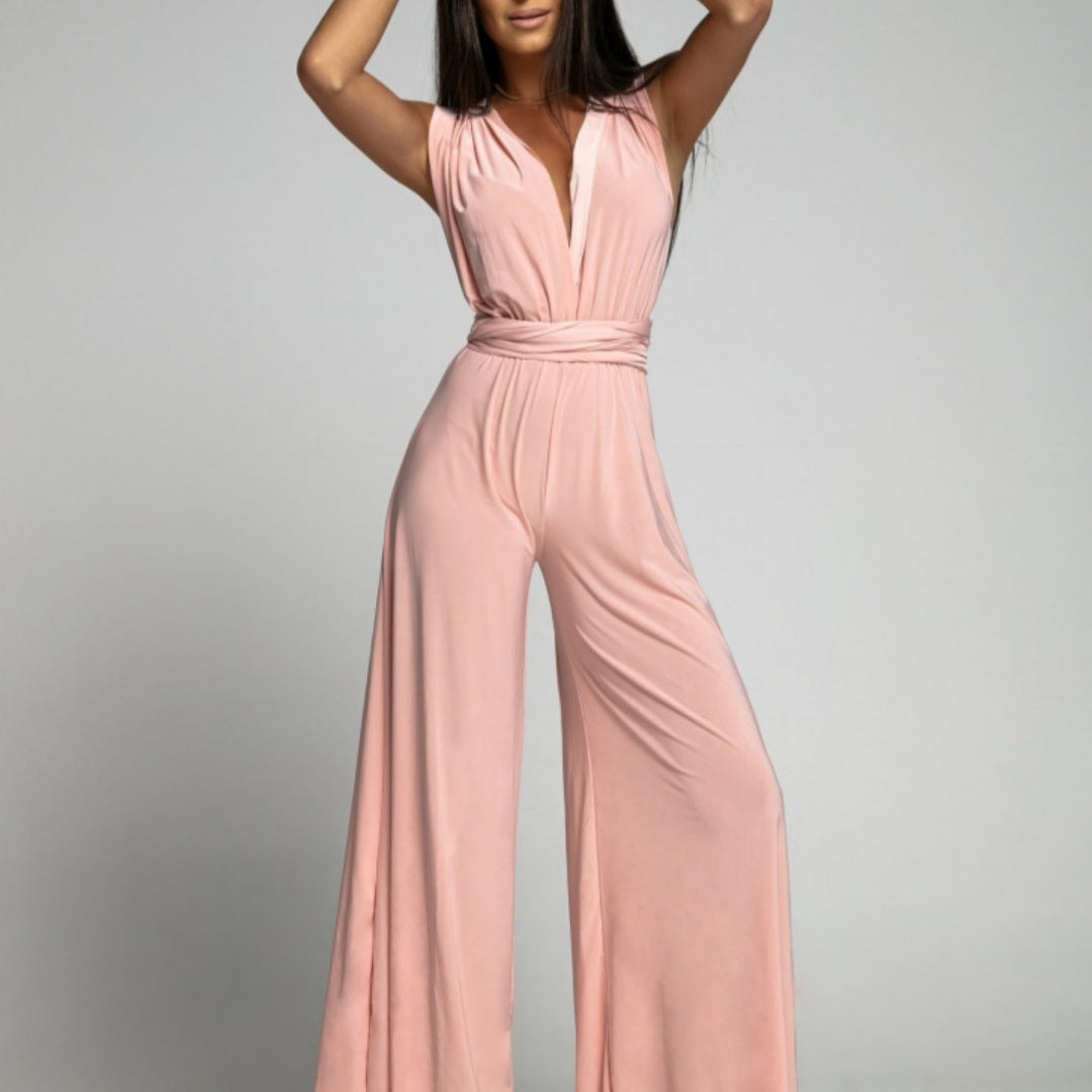 Hayley – Ärmlös jumpsuit med öppen rygg
