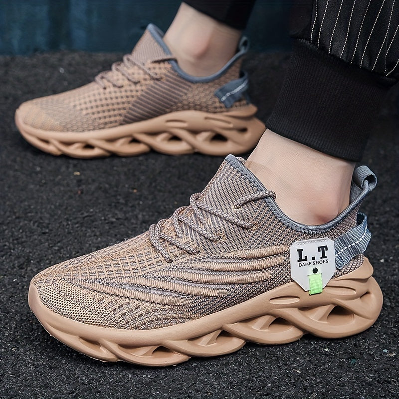 Herresportssko urban stil med futuristisk sål og bred komfort