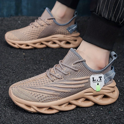 Herresportssko urban stil med futuristisk sål og bred komfort