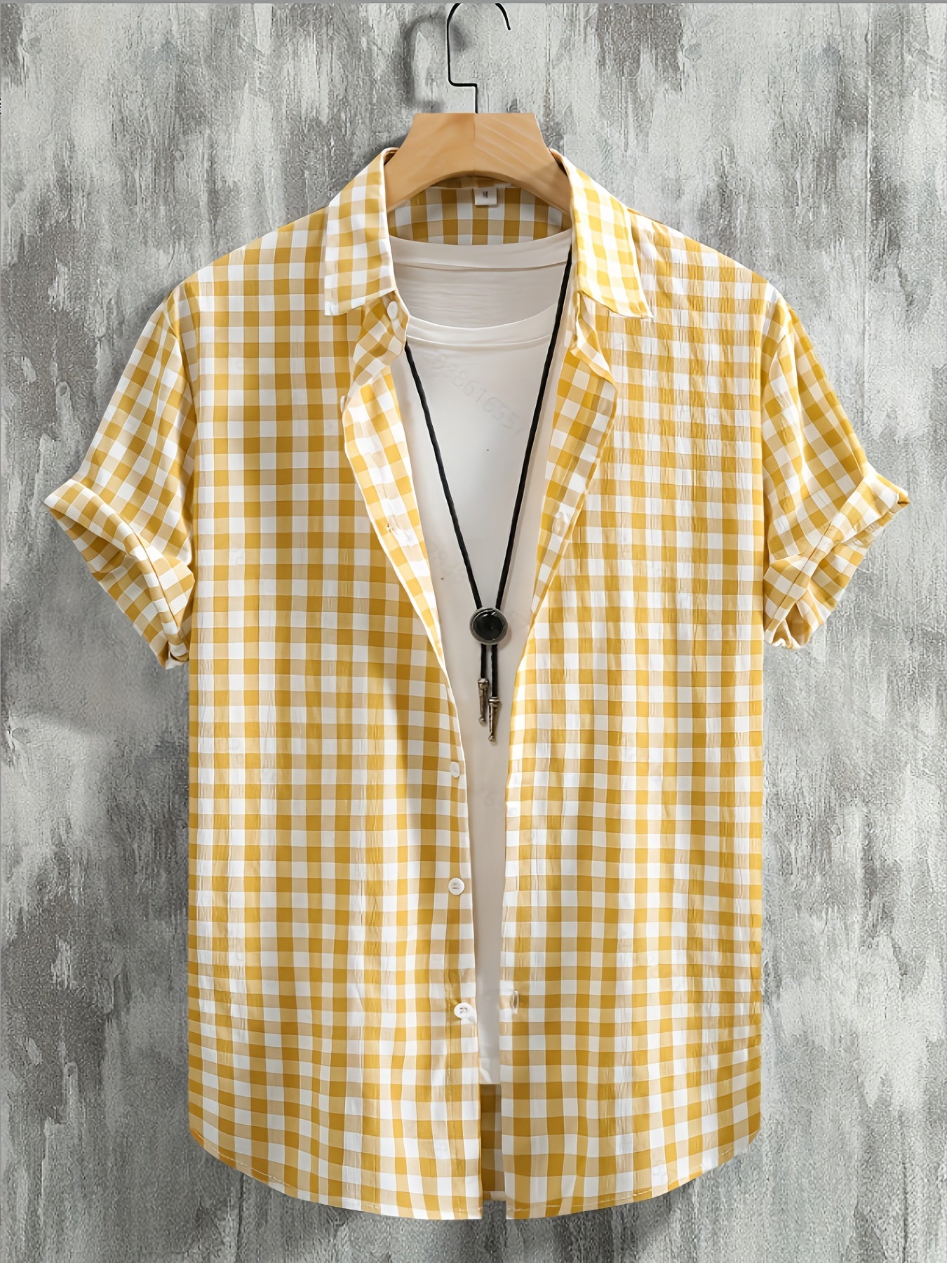 Chemise Décontractée à Carreaux pour Homme Style Urbain Polyvalent