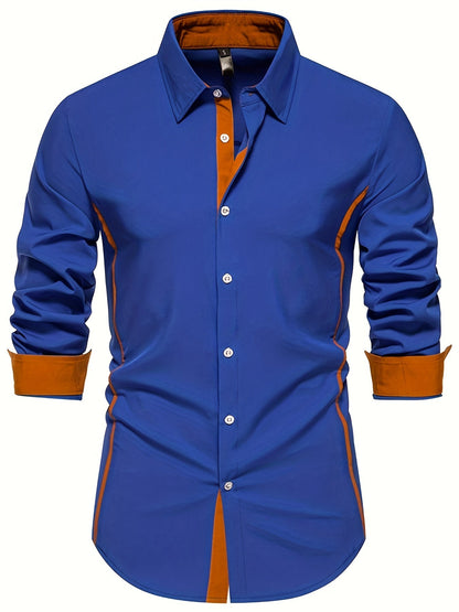 Herenoverhemd Slim Fit Casual Stijl Met Knopen Voor Dagelijks Gebruik of Kantoor