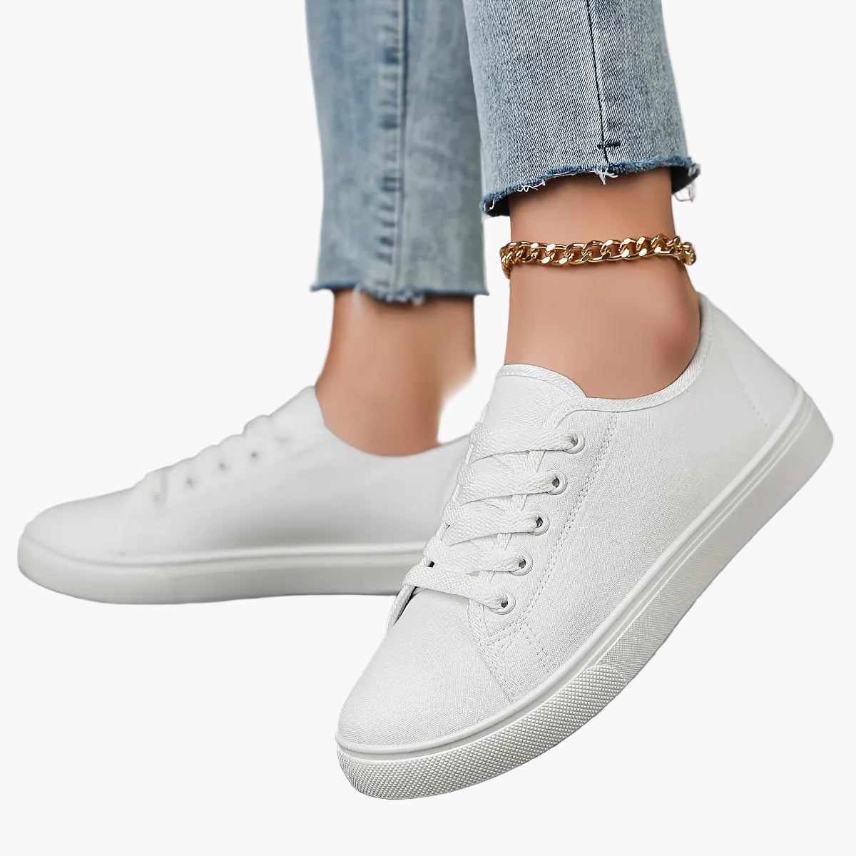 Baskets basses décontractées pour femme style urbain polyvalent