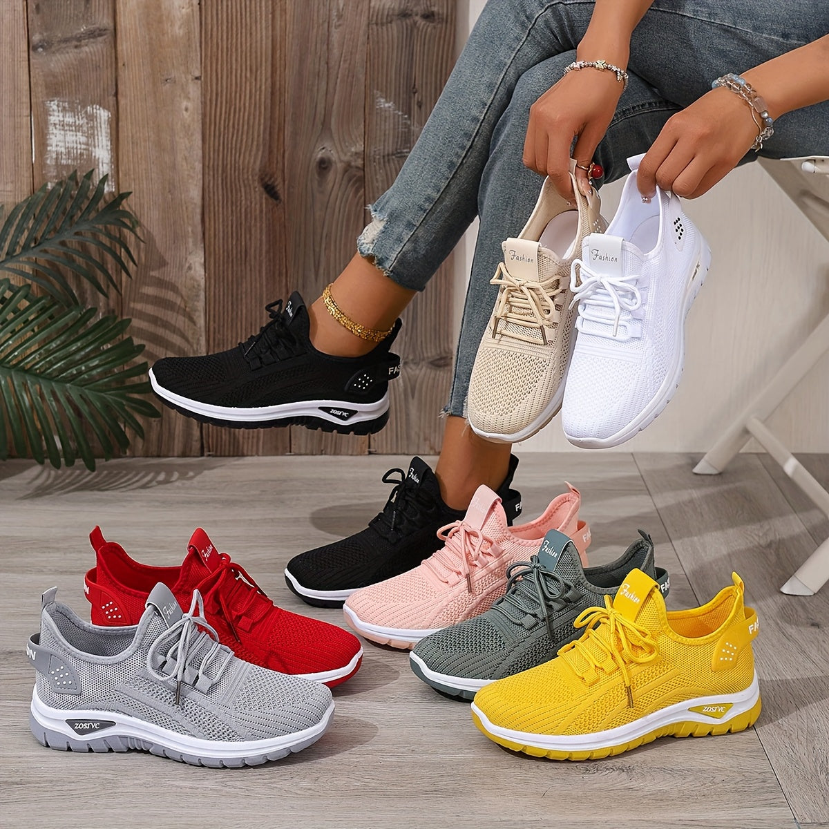 Baskets de sport décontractées pour femme style running polyvalent