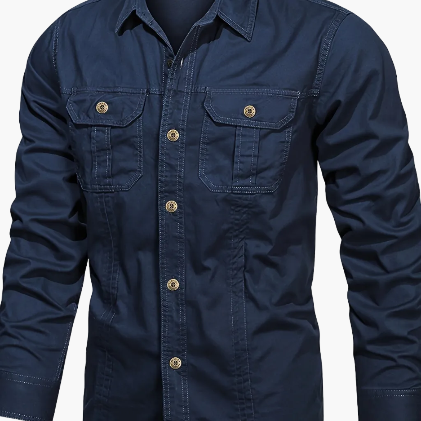 Camisa casual de manga larga para hombre estilo outdoor – Ideal para el fin de semana y el ocio