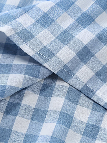 Chemise Décontractée à Carreaux pour Homme Style Urbain Polyvalent