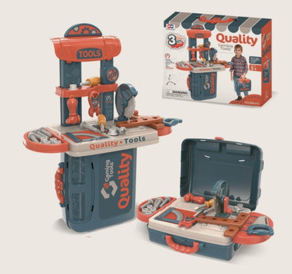 Cocina de Juego Educativa para Niños – Set de Chef Cocinero 3-en-1 (Niña/Niño, 4-6 años)