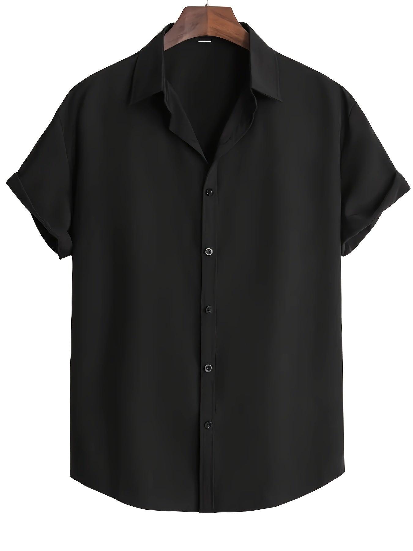 Casual kortærmet skjorte til mænd - elegant stil, ideel til sommeren