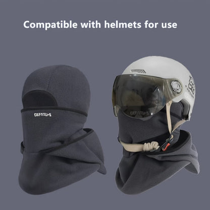Cagoule multi-fonction en polaire, coupe-vent et chaude, pour activités extérieures