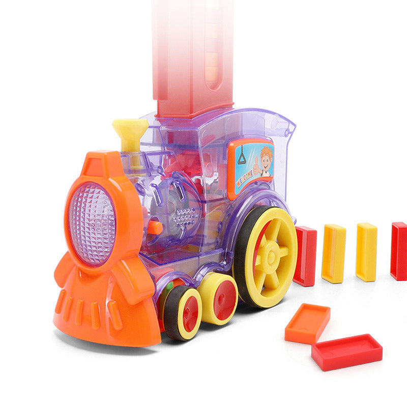 Automatisches Domino-Zugspielzeug für Kinder – Förderung von Fantasie und Koordination