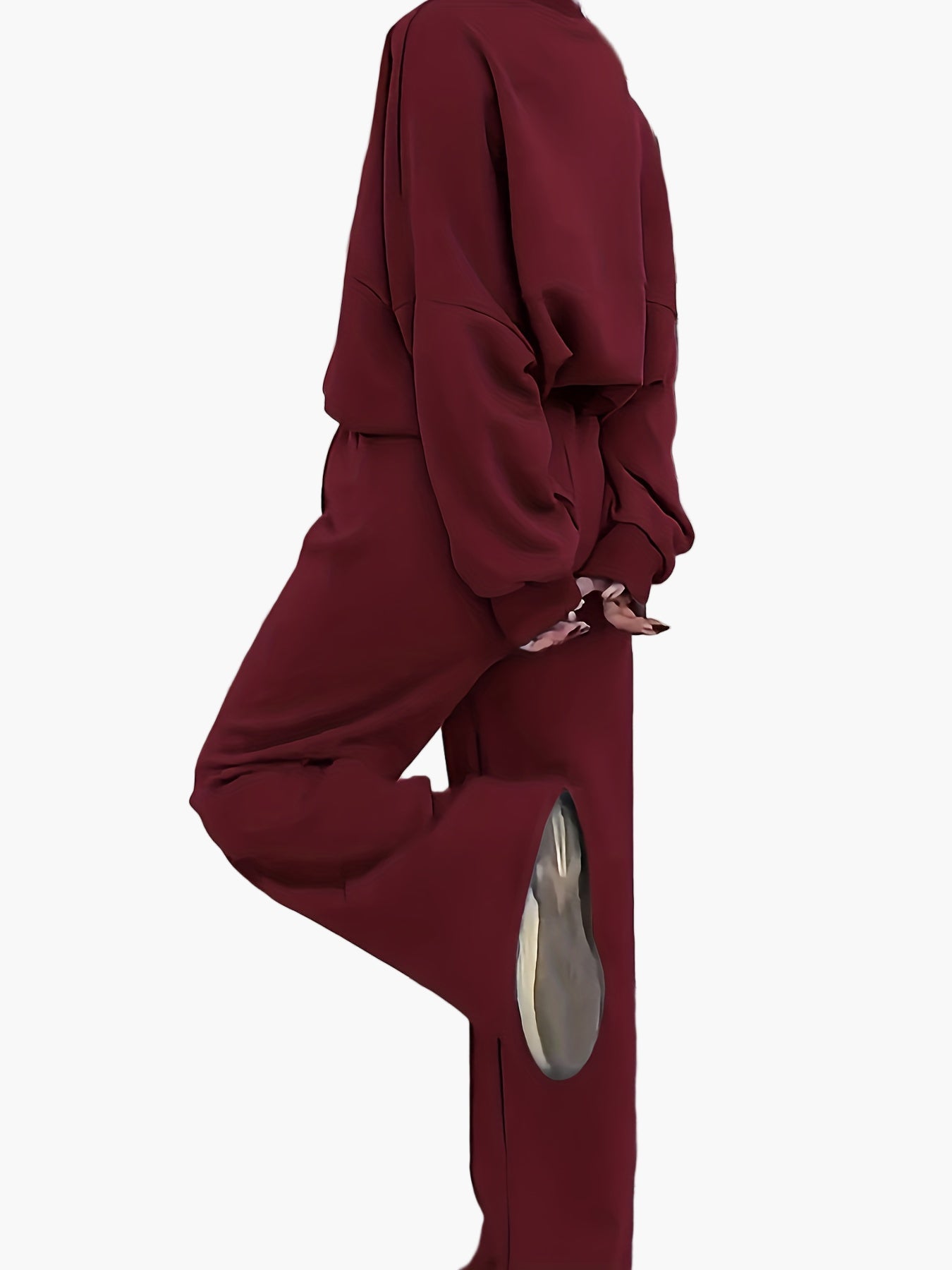 Completo casual donna due pezzi con chiusura lampo per tempo libero e relax