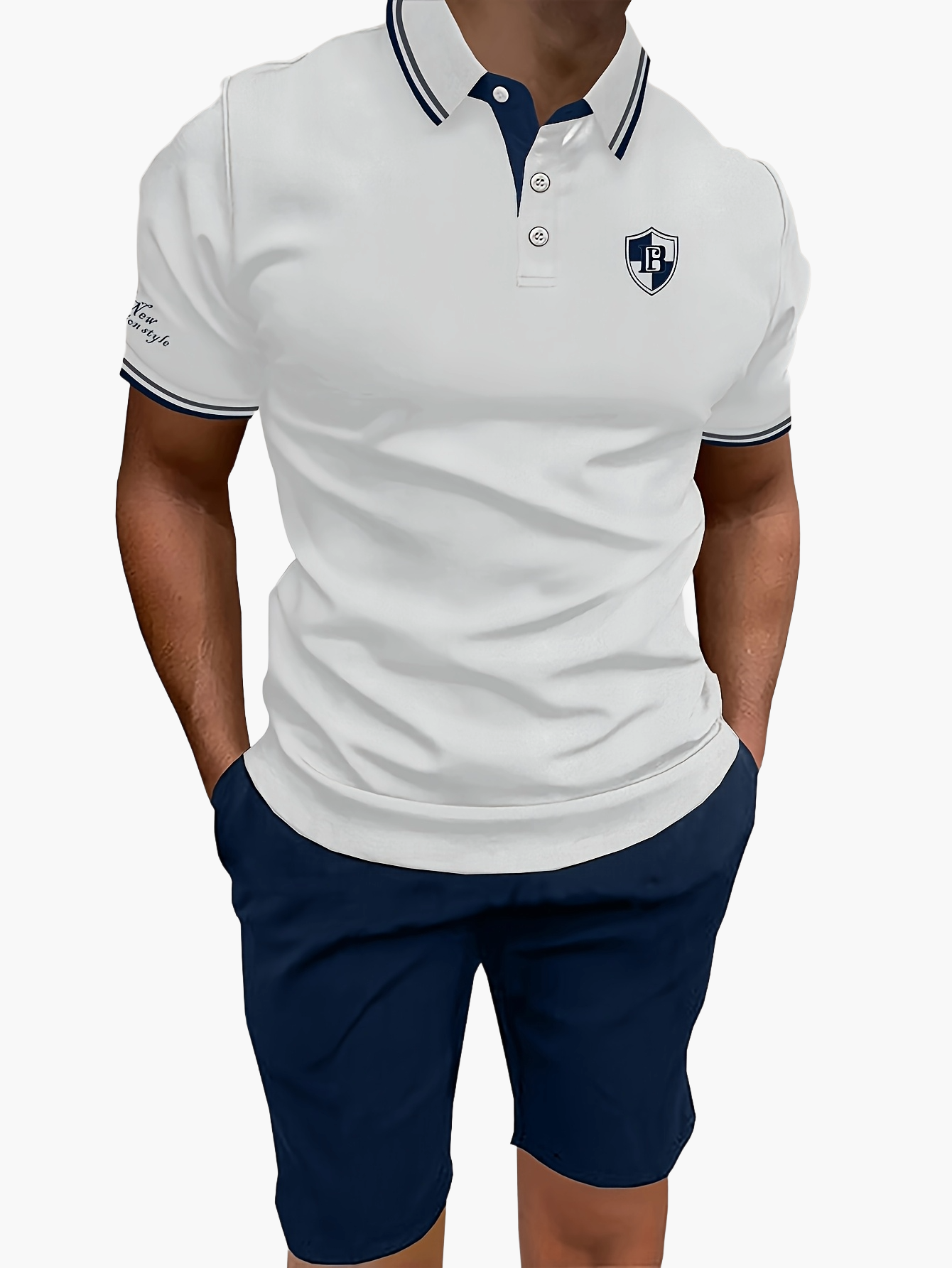 Ensemble polo et short décontracté pour homme – Style moderne idéal pour l'été