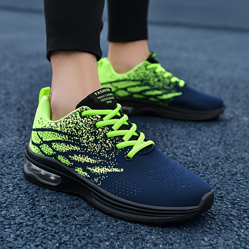 Men's Fashion Casual Lace-up Breathable Knit Sneakers