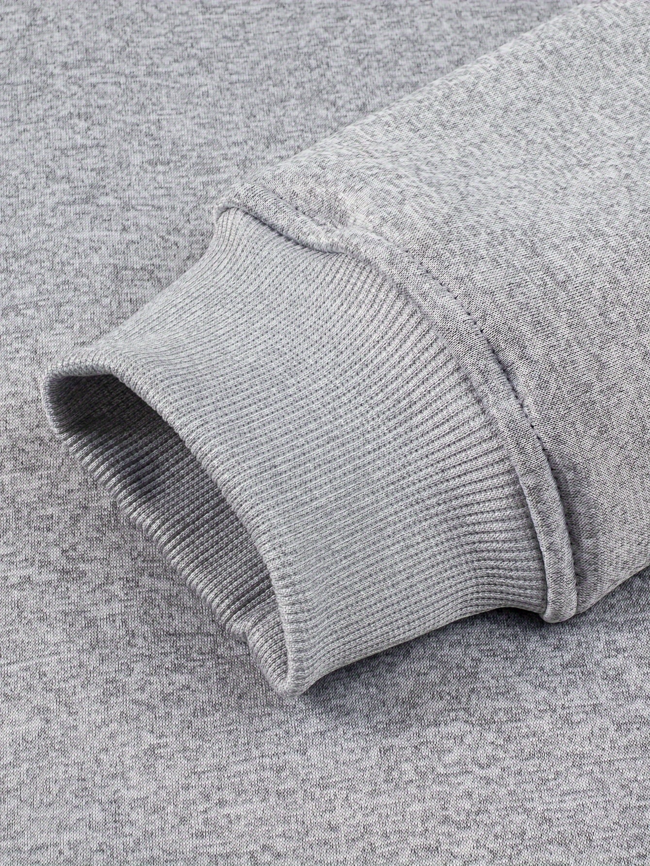 Sweat à Capuche Zippé Homme Doublure Molleton Gris Clair Chaud