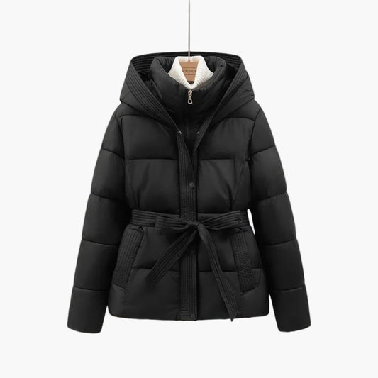 Cappotto invernale con cintura stile parka da donna – Eleganza e calore urbano