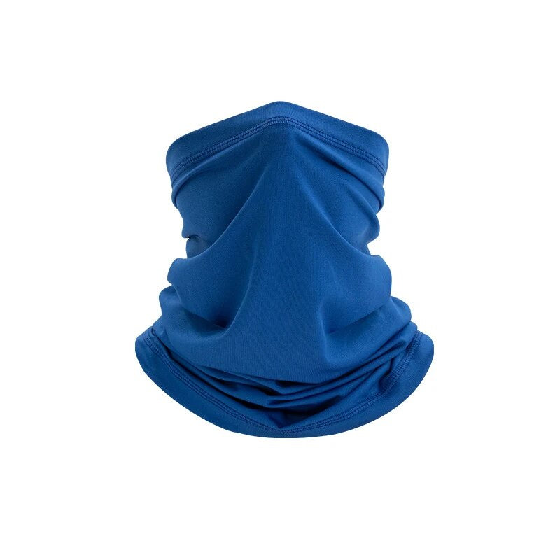 Multifunctional neck gaiter in solid-color or camouflage soft fabric