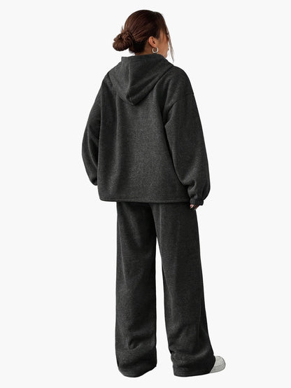 Ensemble de survêtement décontracté pour femme, style ample, idéal pour détente et loisirs