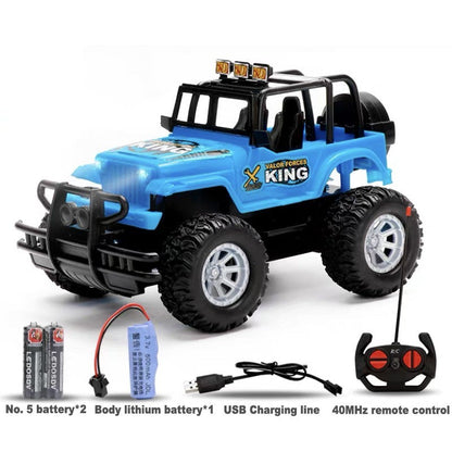 Voiture Télécommandée Tout-Terrain pour Garçons – Style 4x4 Off-Road, Jouet Radiocommandé pour Enfants 1 à 12 Ans