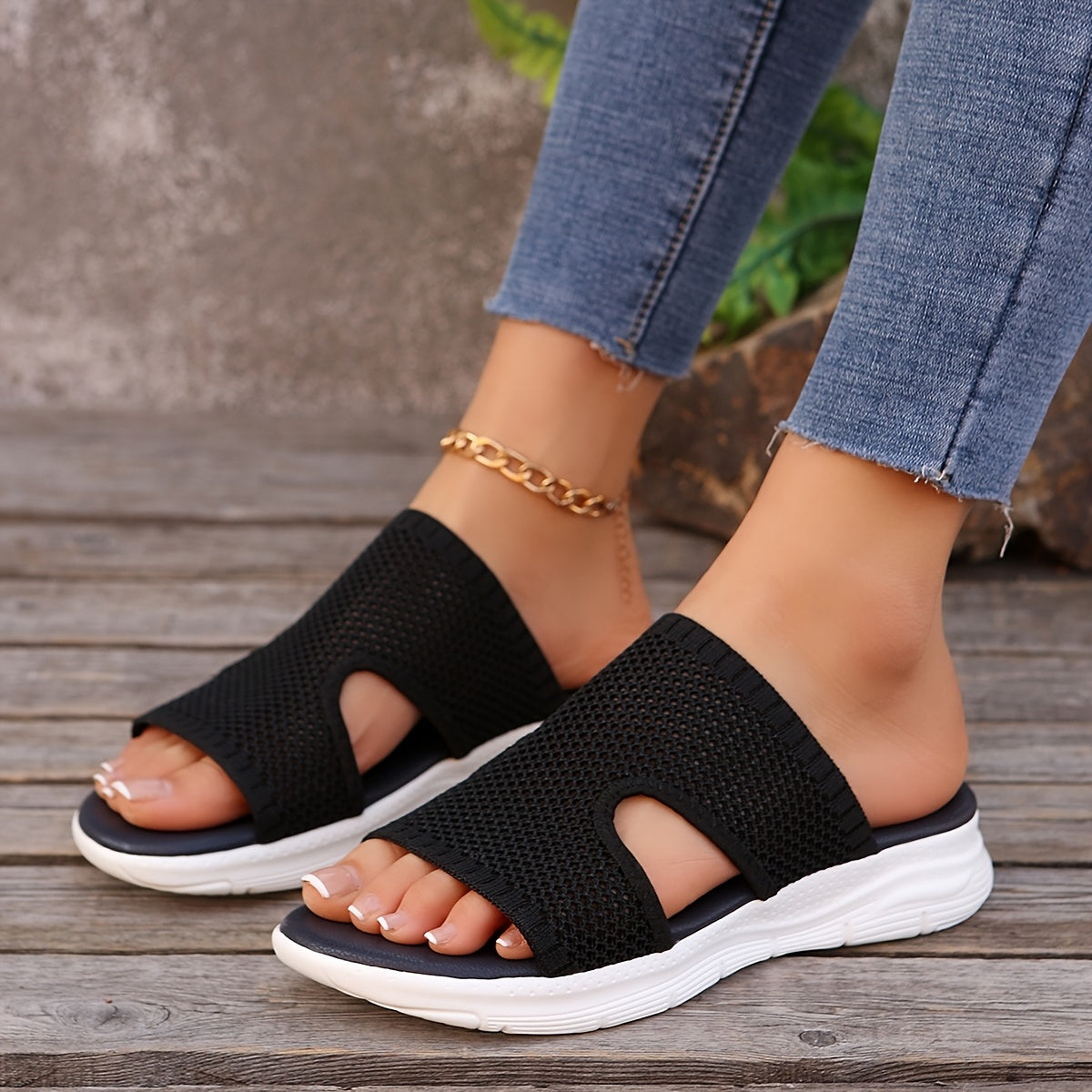 Sandales Slides de Sport Femme Confort Respirant Style Décontracté