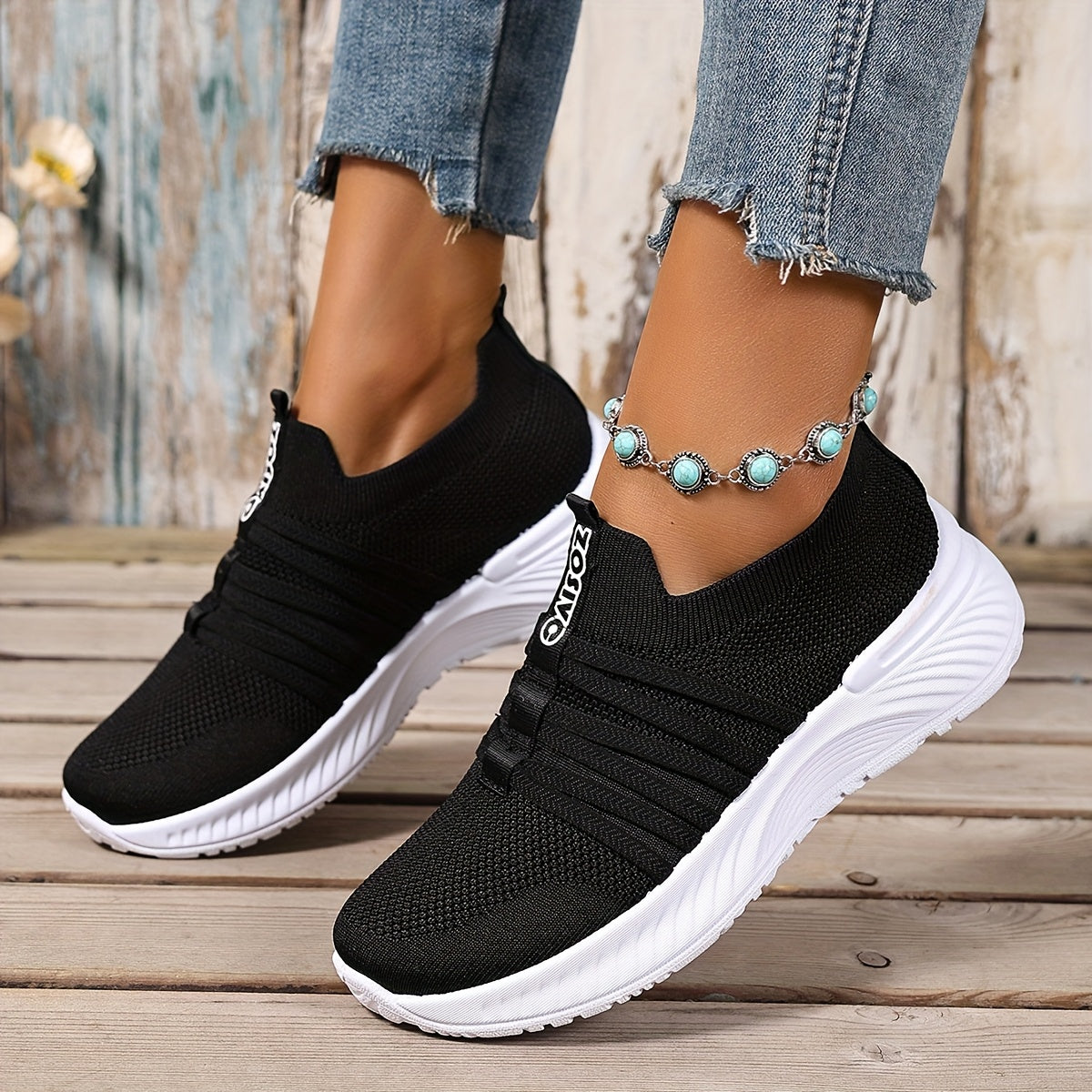 Zapatillas Slip-On Casual para Mujer Estilo Deportivo Urbano