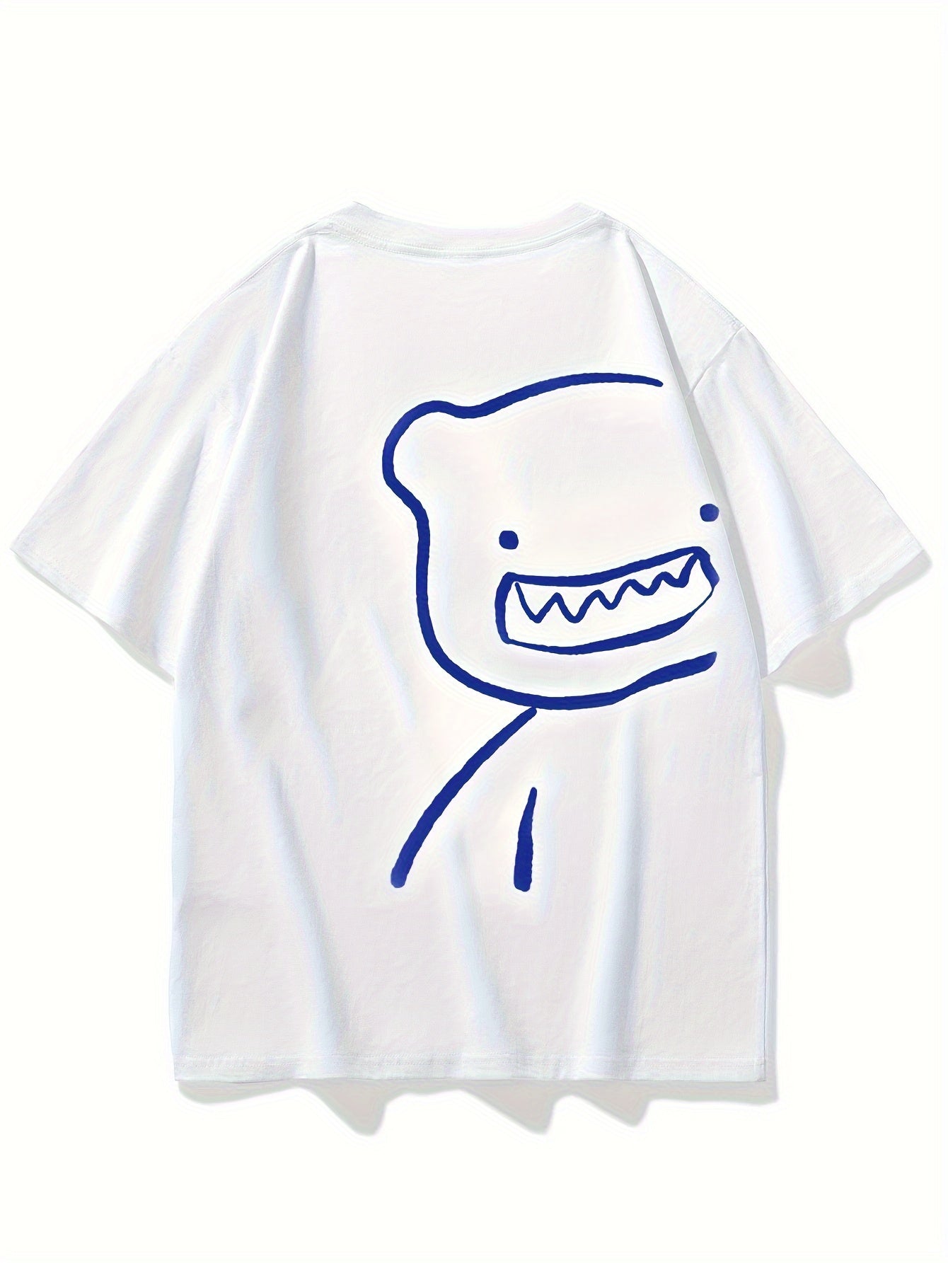 T-shirt décontracté oversize homme motif graphique ours style streetwear