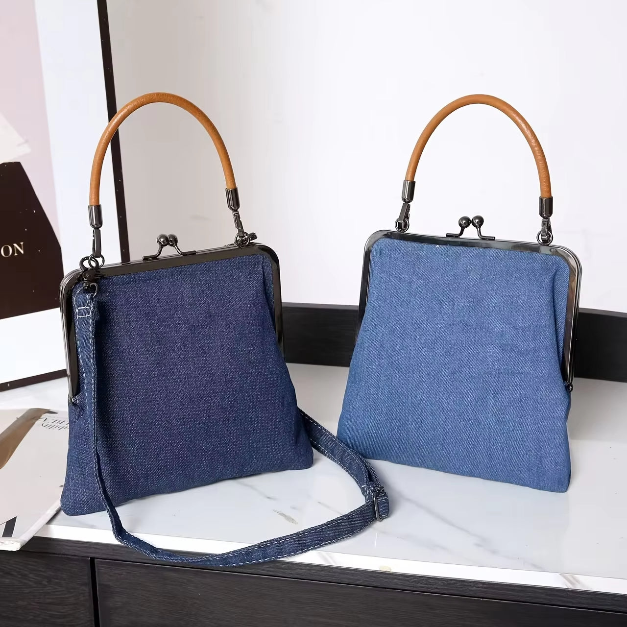 Borsa a mano donna stile retrò moderno per uscite e lavoro