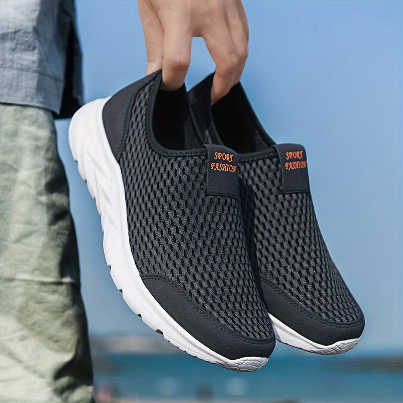 Zapatos deportivos casuales para hombre sin cordones - Estilo transpirable para caminar y entrenar