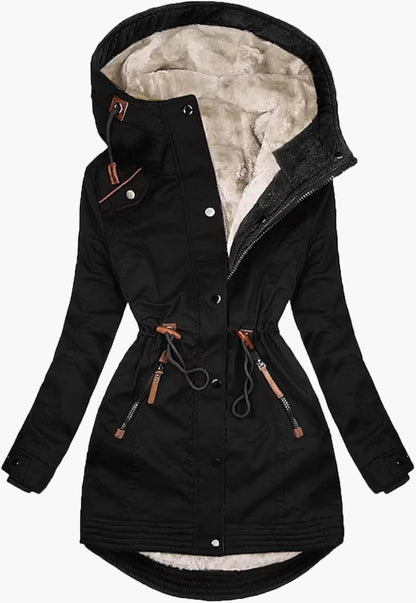 Damen-Parka mit Fleecefutter im urbanen Stil für Winter und Outdoor-Aktivitäten