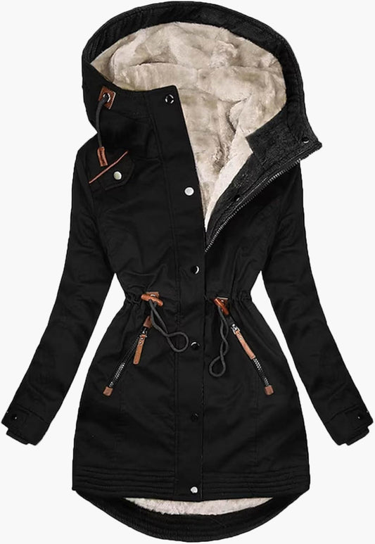 Damen-Parka mit Fleecefutter im urbanen Stil für Winter und Outdoor-Aktivitäten