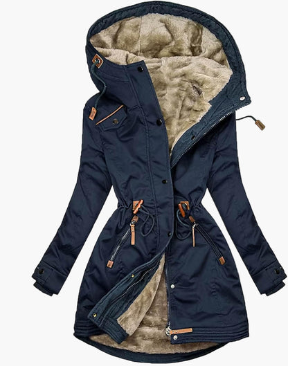 Damen-Parka mit Fleecefutter im urbanen Stil für Winter und Outdoor-Aktivitäten