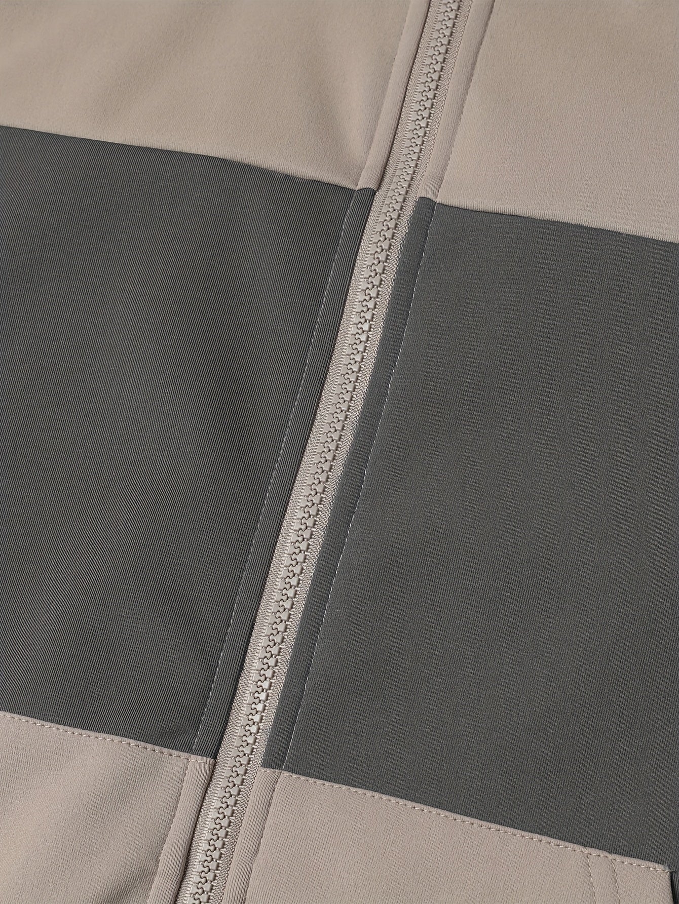 Sweat à capuche zippé bicolore pour homme avec poches latérales et cordon de serrage